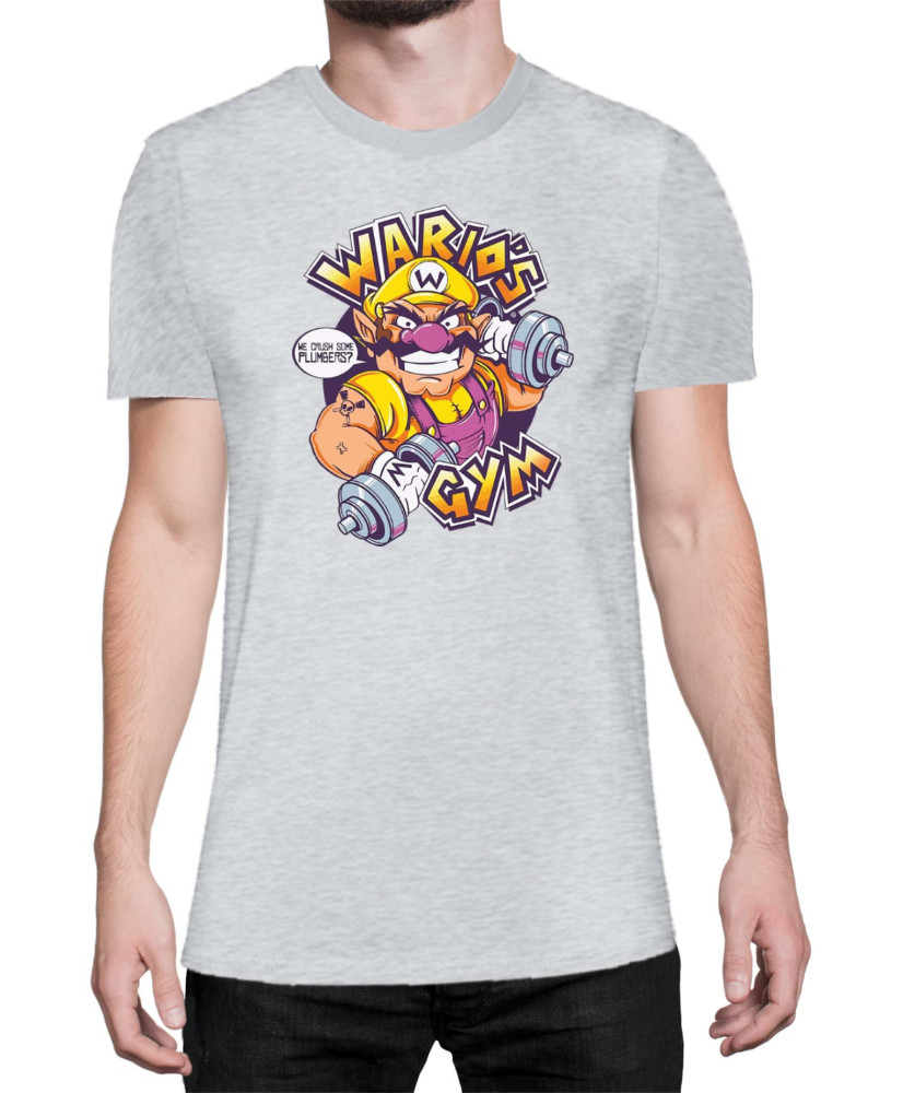 Мъжка Тениска Super Mario Nintendo Wario Gym