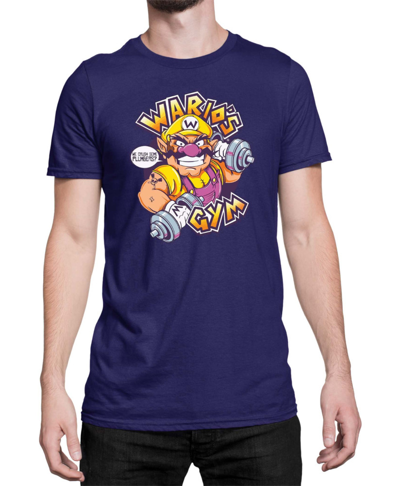 Мъжка Тениска Super Mario Nintendo Wario Gym