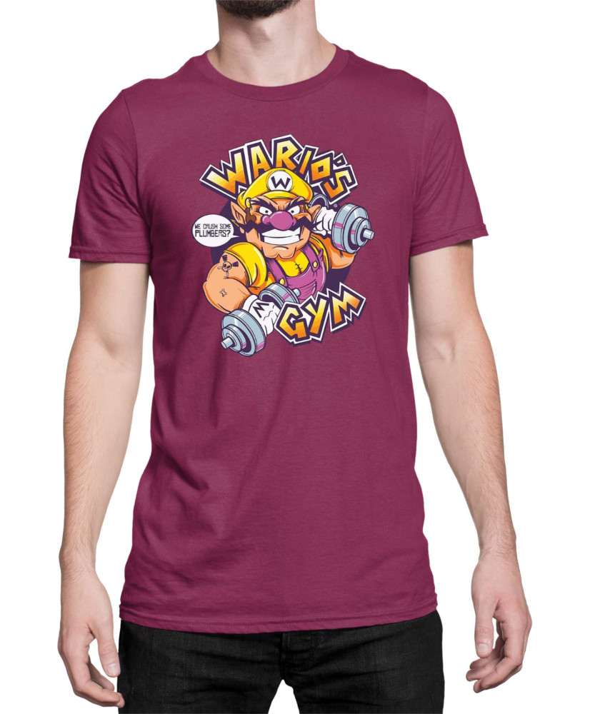 Мъжка Тениска Super Mario Nintendo Wario Gym