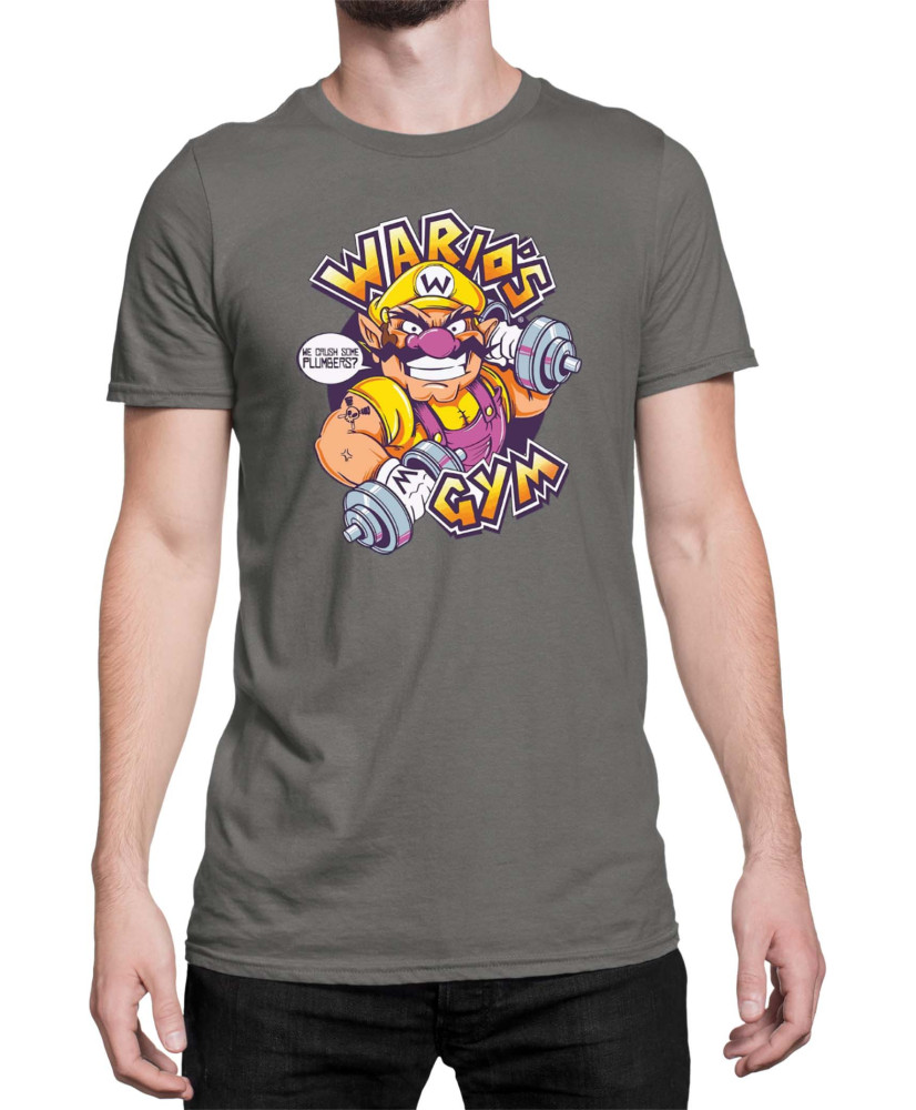 Мъжка Тениска Super Mario Nintendo Wario Gym