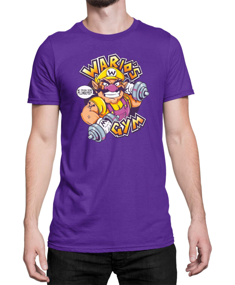 Мъжка Тениска Super Mario Nintendo Wario Gym