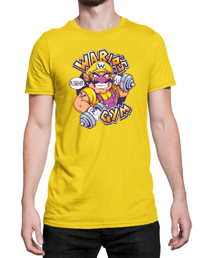 Мъжка Тениска Super Mario Nintendo Wario Gym
