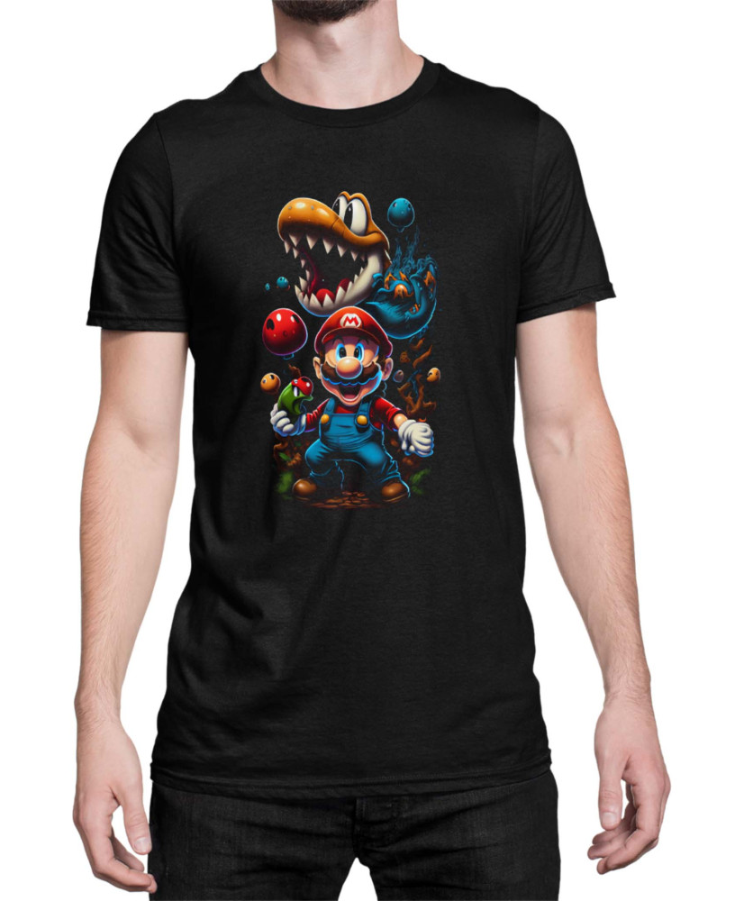 Мъжка Тениска Super Mario Nintendo Mario Bros 2