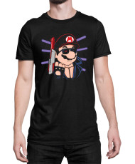 Мъжка Тениска Super Mario Nintendo Mario Terminator