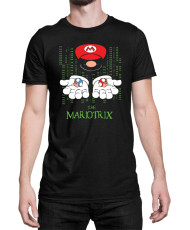 Мъжка Тениска Super Mario Nintendo Mario The Matrix