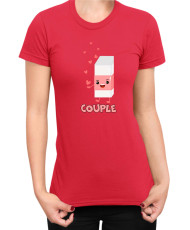 Дамска Тениска Power Couple Valentine Day Love Pencil Rubber Girl