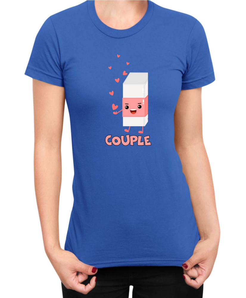 Дамска Тениска Power Couple Valentine Day Love Pencil Rubber Girl Дамска Тениска Power Couple Valentine Day Love Pencil Rubber Girl