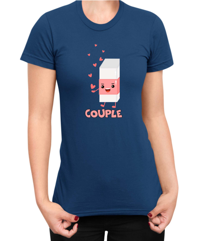 Дамска Тениска Power Couple Valentine Day Love Pencil Rubber Girl Дамска Тениска Power Couple Valentine Day Love Pencil Rubber Girl