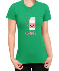 Дамска Тениска Power Couple Valentine Day Love Pencil Rubber Girl