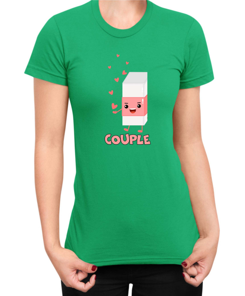 Дамска Тениска Power Couple Valentine Day Love Pencil Rubber Girl Дамска Тениска Power Couple Valentine Day Love Pencil Rubber Girl