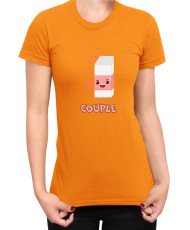 Дамска Тениска Power Couple Valentine Day Love Pencil Rubber Girl