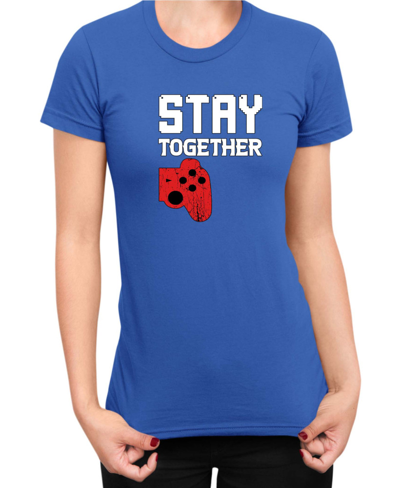 Дамска Тениска Power Couple Valentine Day Love Play Together Stay Together Gamer Girl Дамска Тениска Power Couple Valentine Day Love Play Together Stay Together Gamer Girl