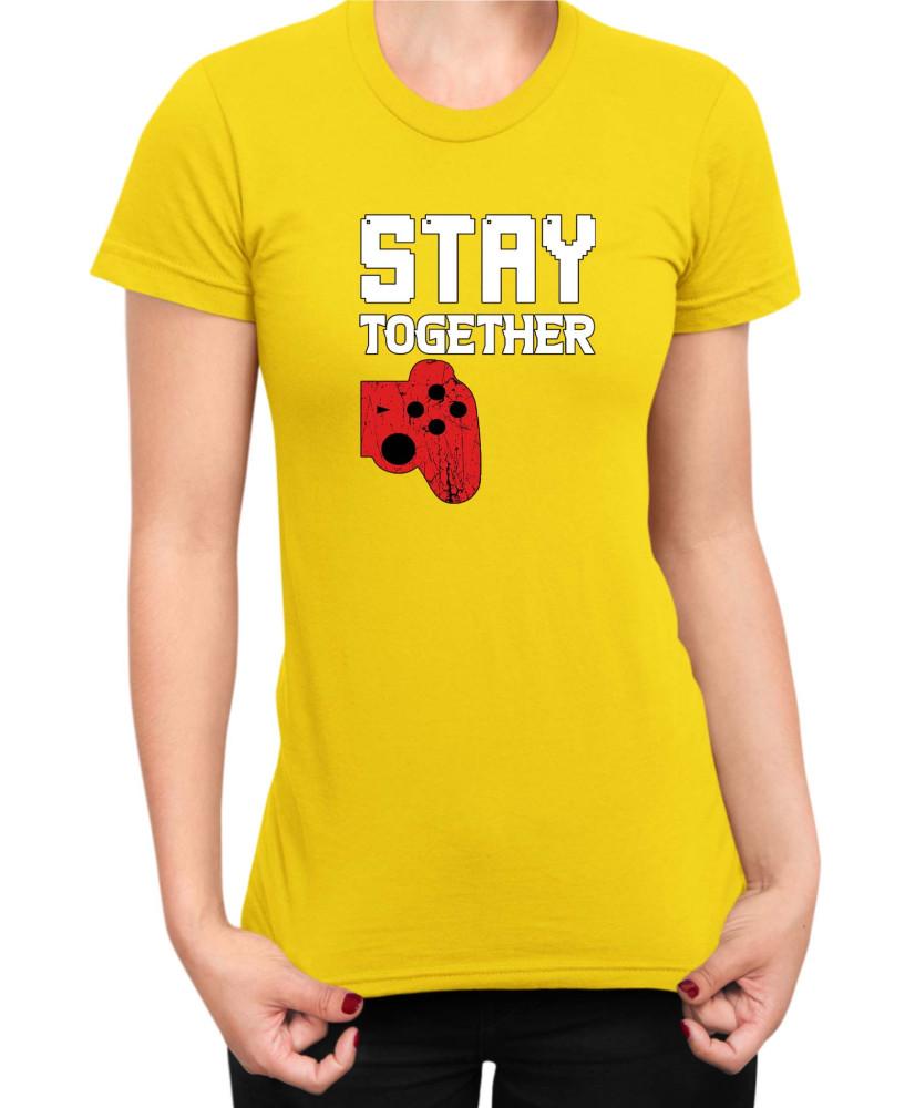 Дамска Тениска Power Couple Valentine Day Love Play Together Stay Together Gamer Girl Дамска Тениска Power Couple Valentine Day Love Play Together Stay Together Gamer Girl