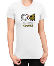 Дамска Тениска Power Couple Valentine Day Love Power Couple Toilet Paper Girl