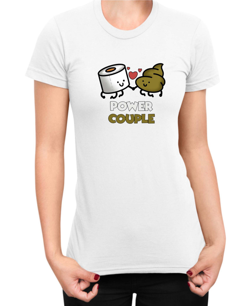 Дамска Тениска Power Couple Valentine Day Love Power Couple Toilet Paper Girl Дамска Тениска Power Couple Valentine Day Love Power Couple Toilet Paper Girl