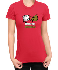 Дамска Тениска Power Couple Valentine Day Love Power Couple Toilet Paper Girl