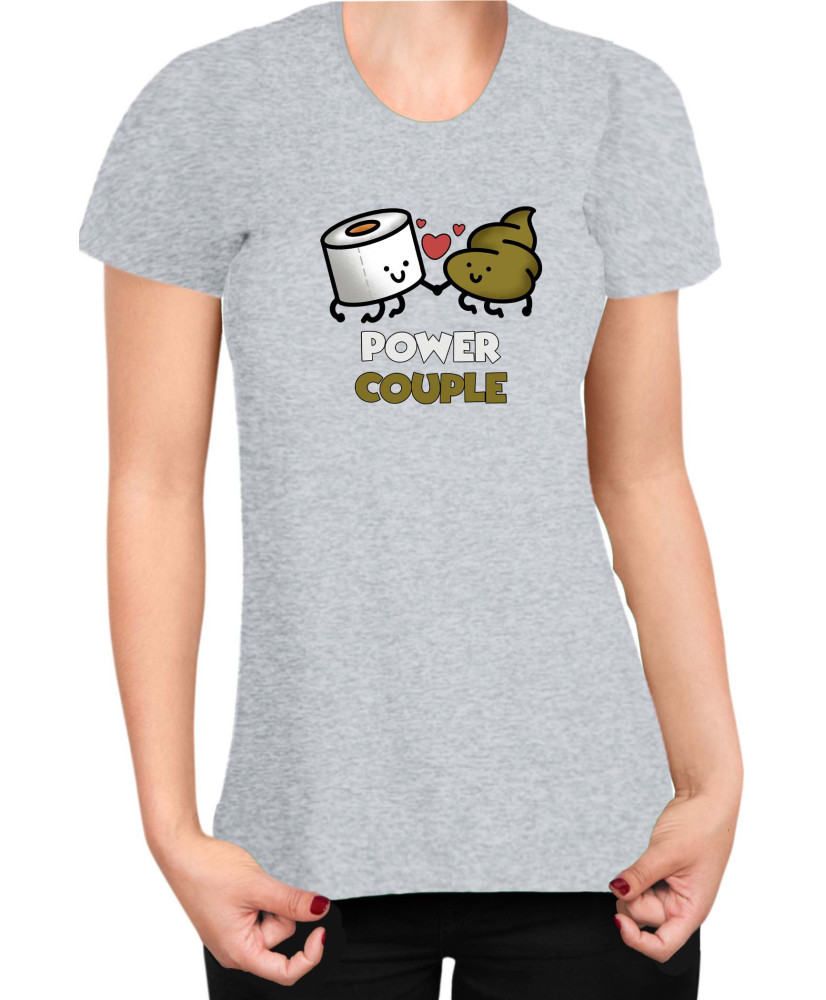 Дамска Тениска Power Couple Valentine Day Love Power Couple Toilet Paper Girl Дамска Тениска Power Couple Valentine Day Love Power Couple Toilet Paper Girl