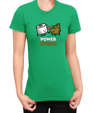 Дамска Тениска Power Couple Valentine Day Love Power Couple Toilet Paper Girl