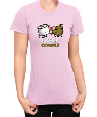 Дамска Тениска Power Couple Valentine Day Love Power Couple Toilet Paper Girl