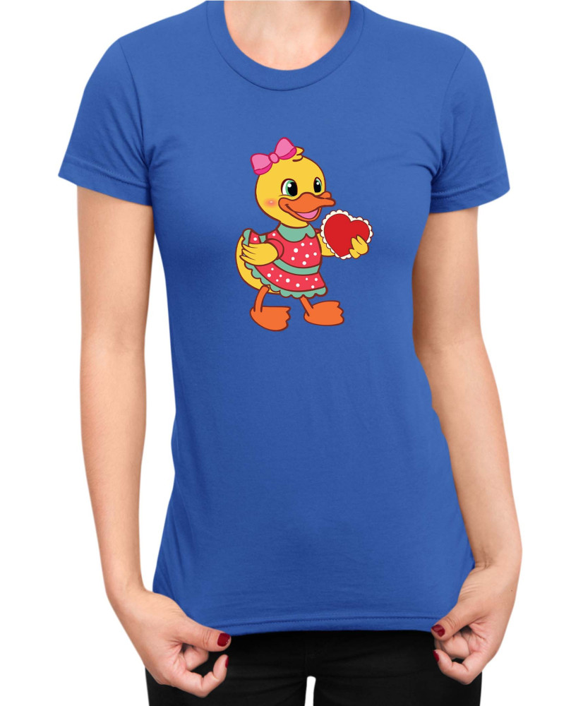 Дамска Тениска Power Couple Valentine Day Love Retro Ducklings Girl Дамска Тениска Power Couple Valentine Day Love Retro Ducklings Girl