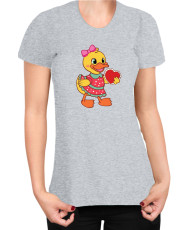 Дамска Тениска Power Couple Valentine Day Love Retro Ducklings Girl