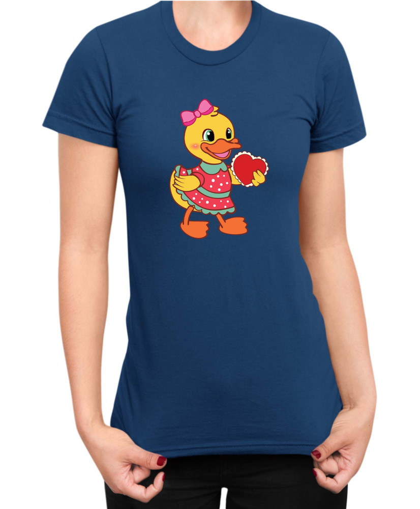 Дамска Тениска Power Couple Valentine Day Love Retro Ducklings Girl Дамска Тениска Power Couple Valentine Day Love Retro Ducklings Girl