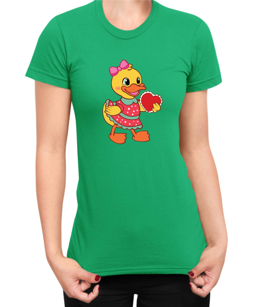 Дамска Тениска Power Couple Valentine Day Love Retro Ducklings Girl Дамска Тениска Power Couple Valentine Day Love Retro Ducklings Girl