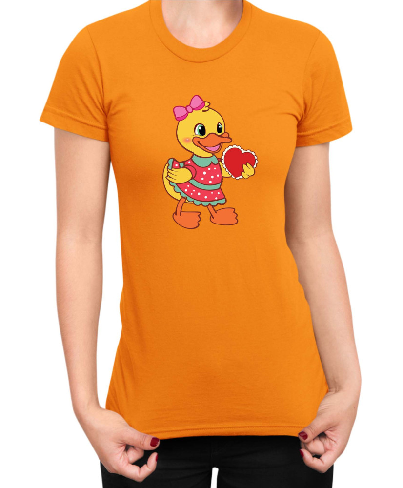 Дамска Тениска Power Couple Valentine Day Love Retro Ducklings Girl Дамска Тениска Power Couple Valentine Day Love Retro Ducklings Girl