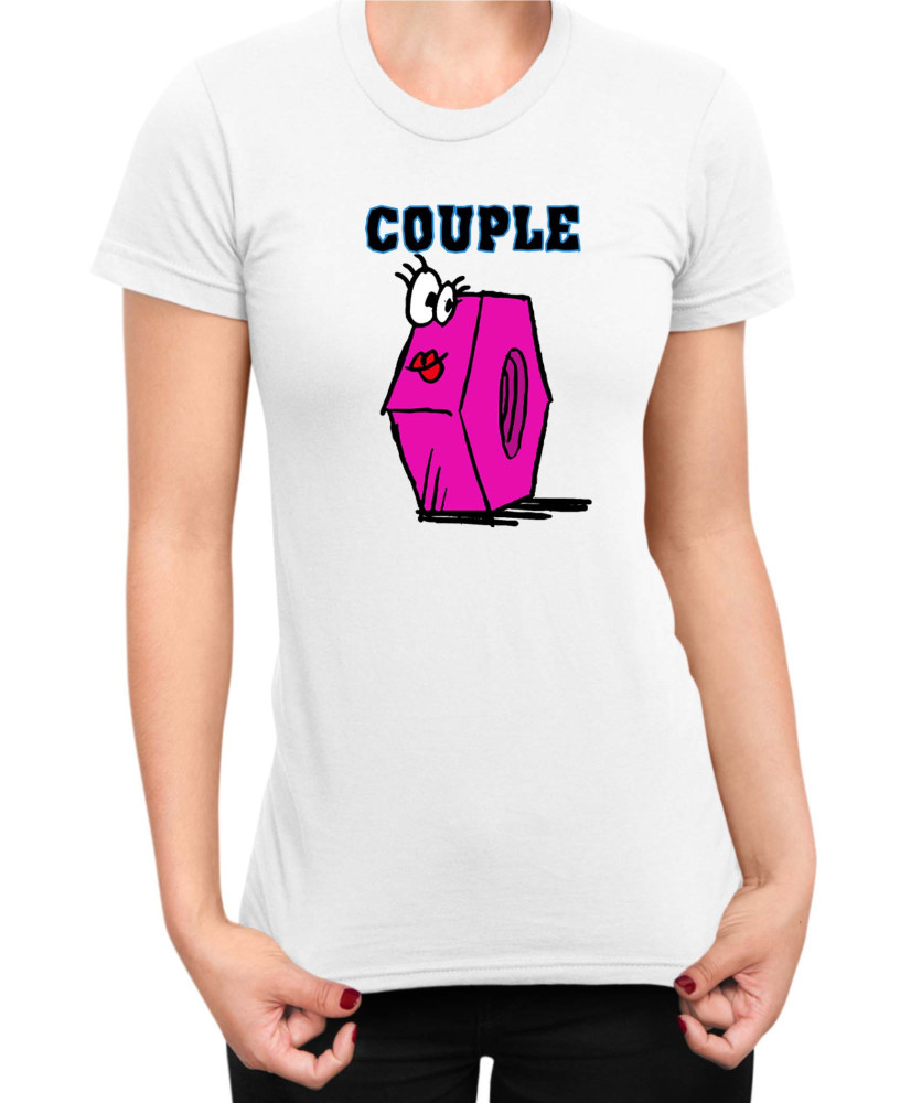 Дамска Тениска Power Couple Valentine Day Love Screw Nut Girl Дамска Тениска Power Couple Valentine Day Love Screw Nut Girl
