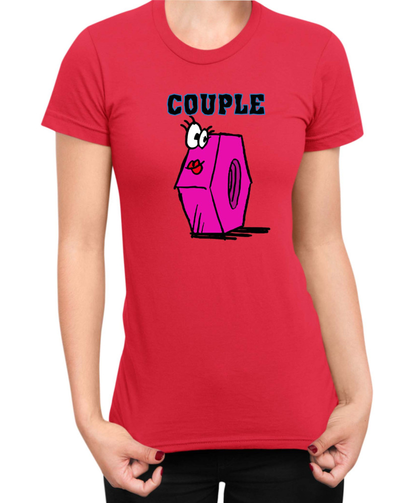 Дамска Тениска Power Couple Valentine Day Love Screw Nut Girl Дамска Тениска Power Couple Valentine Day Love Screw Nut Girl