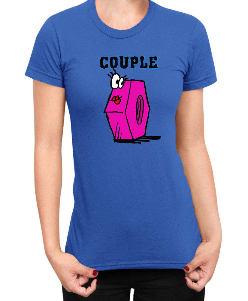 Дамска Тениска Power Couple Valentine Day Love Screw Nut Girl Дамска Тениска Power Couple Valentine Day Love Screw Nut Girl
