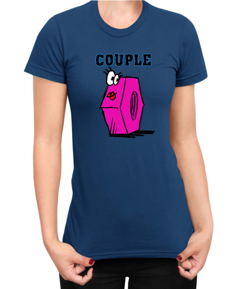 Дамска Тениска Power Couple Valentine Day Love Screw Nut Girl