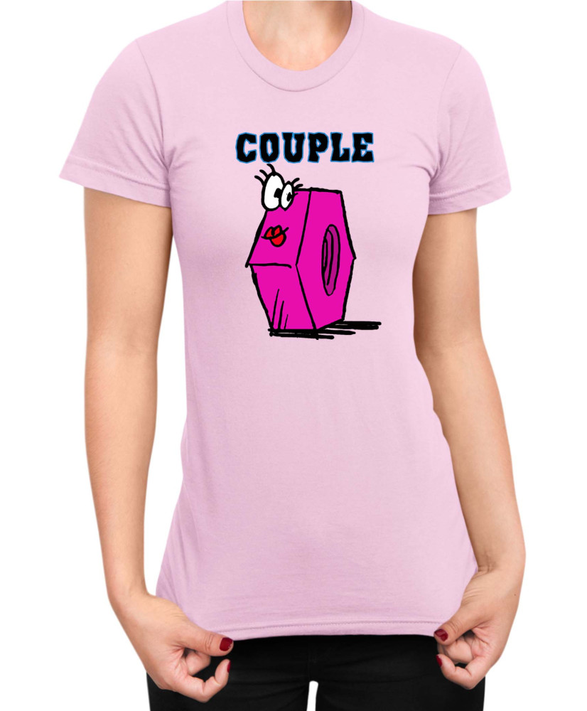Дамска Тениска Power Couple Valentine Day Love Screw Nut Girl Дамска Тениска Power Couple Valentine Day Love Screw Nut Girl
