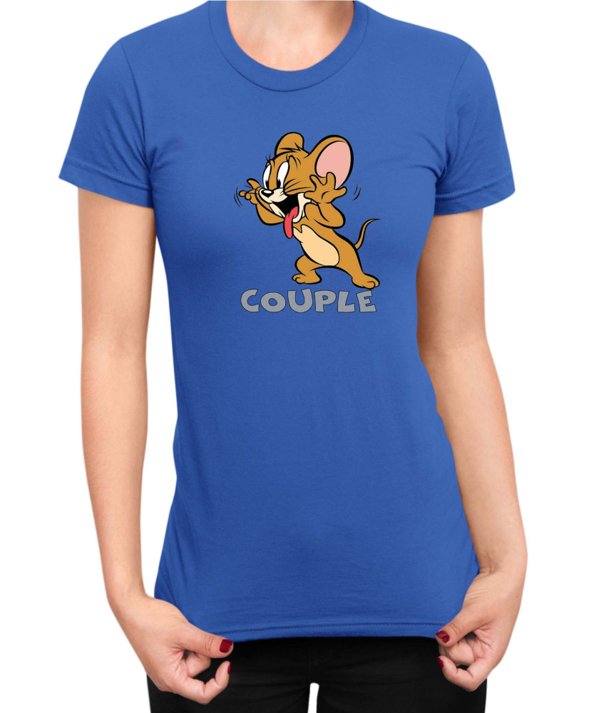 Дамска Тениска Power Couple Valentine Day Love Tom And Jerry Girl Дамска Тениска Power Couple Valentine Day Love Tom And Jerry Girl