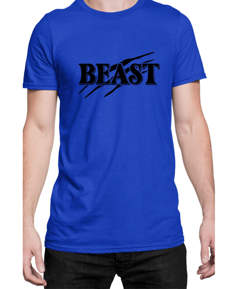 Мъжка Тениска Power Couple Valentine Day Love Beauty And Beast Boy