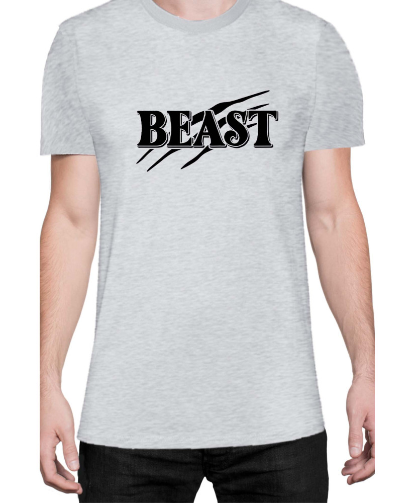 Мъжка Тениска Power Couple Valentine Day Love Beauty And Beast Boy