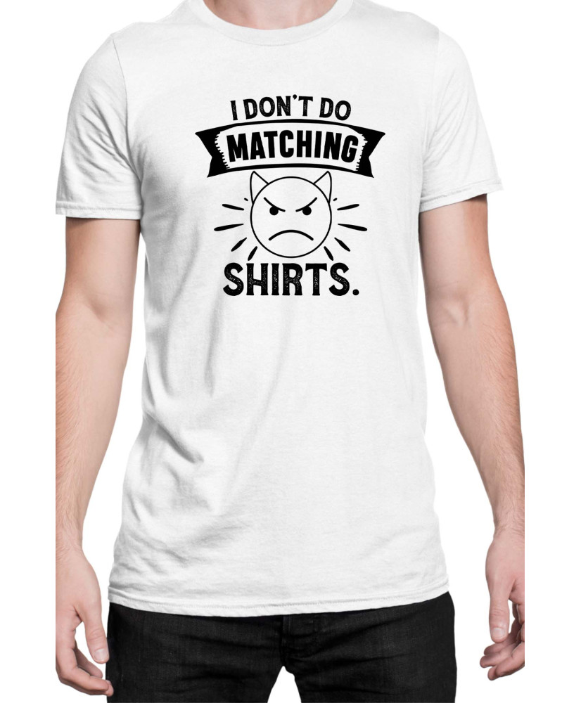 Мъжка Тениска Power Couple Valentine Day Love I Don'T Do Matching Shirts Boy