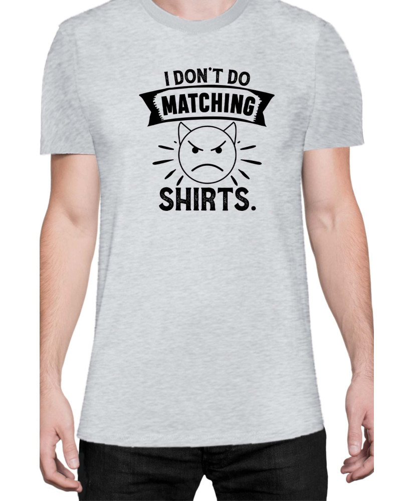 Мъжка Тениска Power Couple Valentine Day Love I Don'T Do Matching Shirts Boy