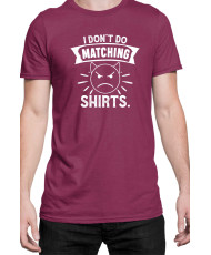 Мъжка Тениска Power Couple Valentine Day Love I Don'T Do Matching Shirts Boy