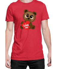 Мъжка Тениска Power Couple Valentine Day Love I Love Her Cute Bear Boy