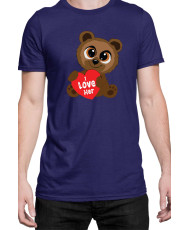 Мъжка Тениска Power Couple Valentine Day Love I Love Her Cute Bear Boy