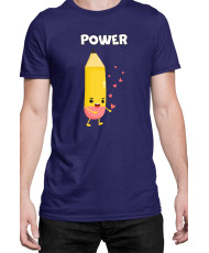 Мъжка Тениска Power Couple Valentine Day Love Pencil Rubber Boy