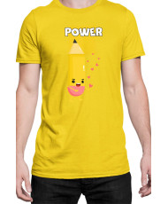 Мъжка Тениска Power Couple Valentine Day Love Pencil Rubber Boy