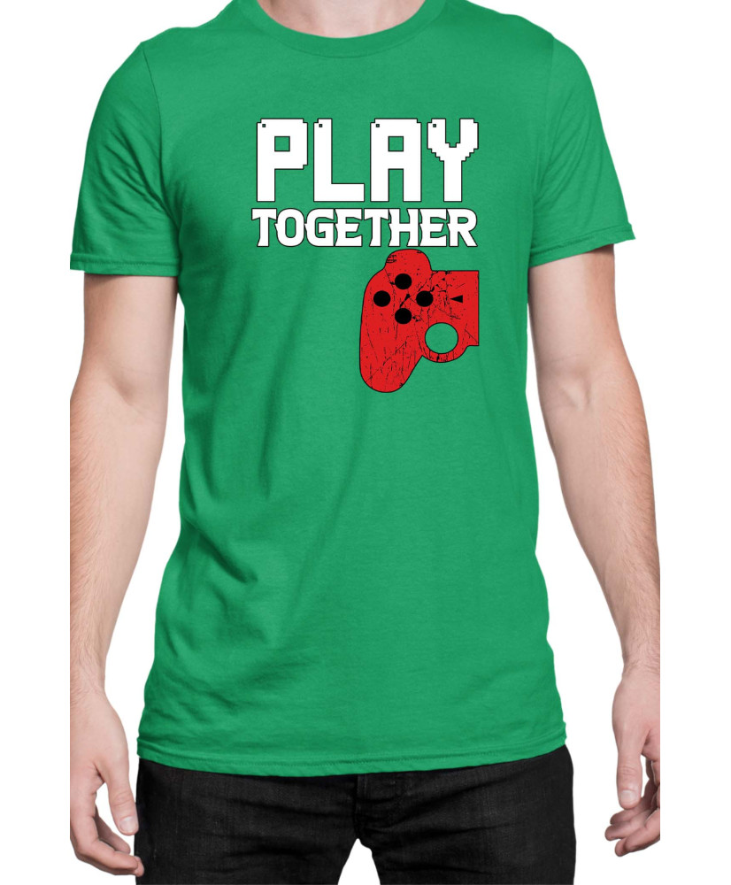 Мъжка Тениска Power Couple Valentine Day Love Play Together Stay Together Gamer Boy Мъжка Тениска Power Couple Valentine Day Love Play Together Stay Together Gamer Boy