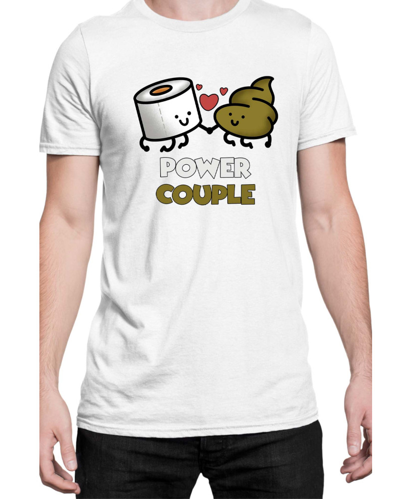 Мъжка Тениска Power Couple Valentine Day Love Power Couple Toilet Paper Boy