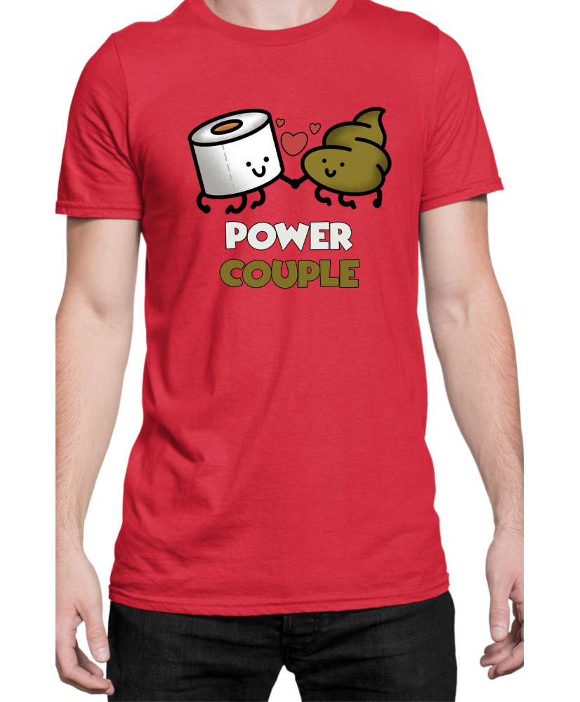 Мъжка Тениска Power Couple Valentine Day Love Power Couple Toilet Paper Boy