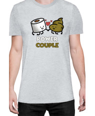 Мъжка Тениска Power Couple Valentine Day Love Power Couple Toilet Paper Boy