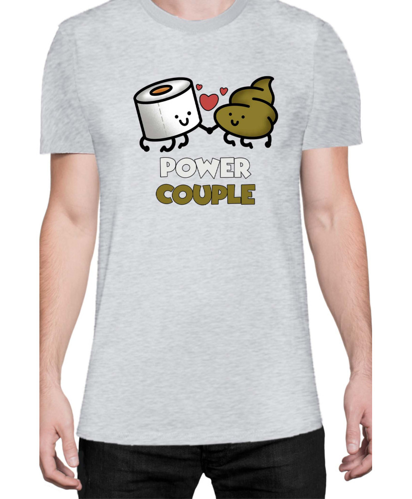 Мъжка Тениска Power Couple Valentine Day Love Power Couple Toilet Paper Boy