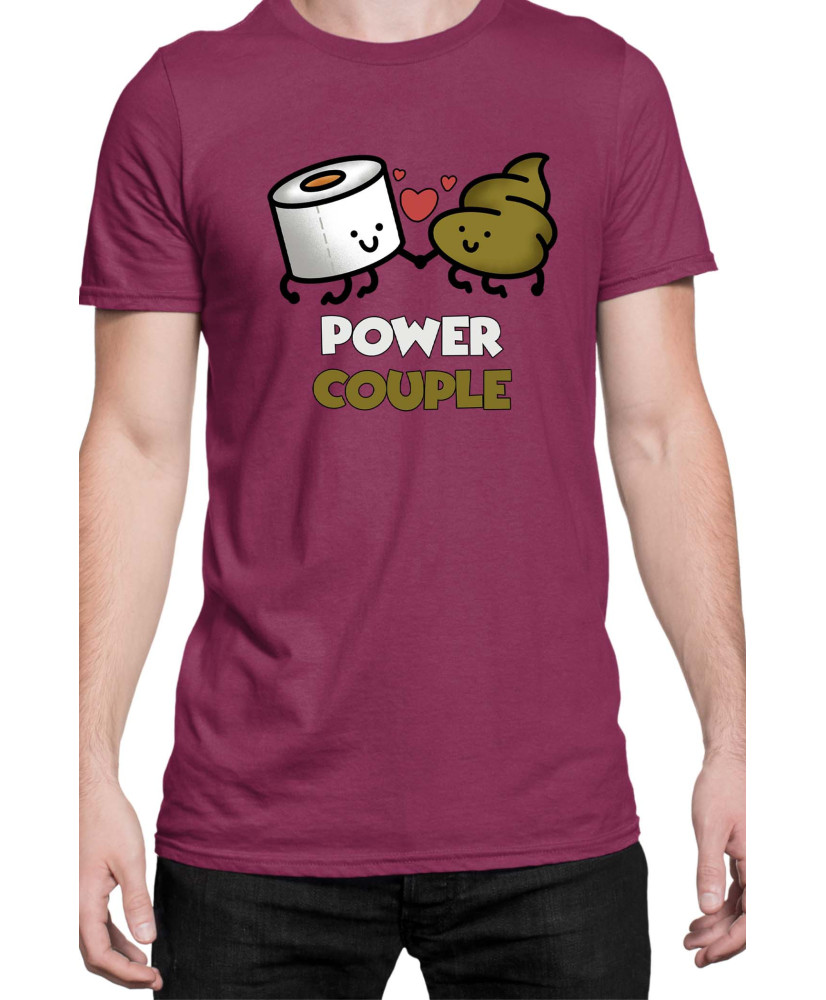 Мъжка Тениска Power Couple Valentine Day Love Power Couple Toilet Paper Boy