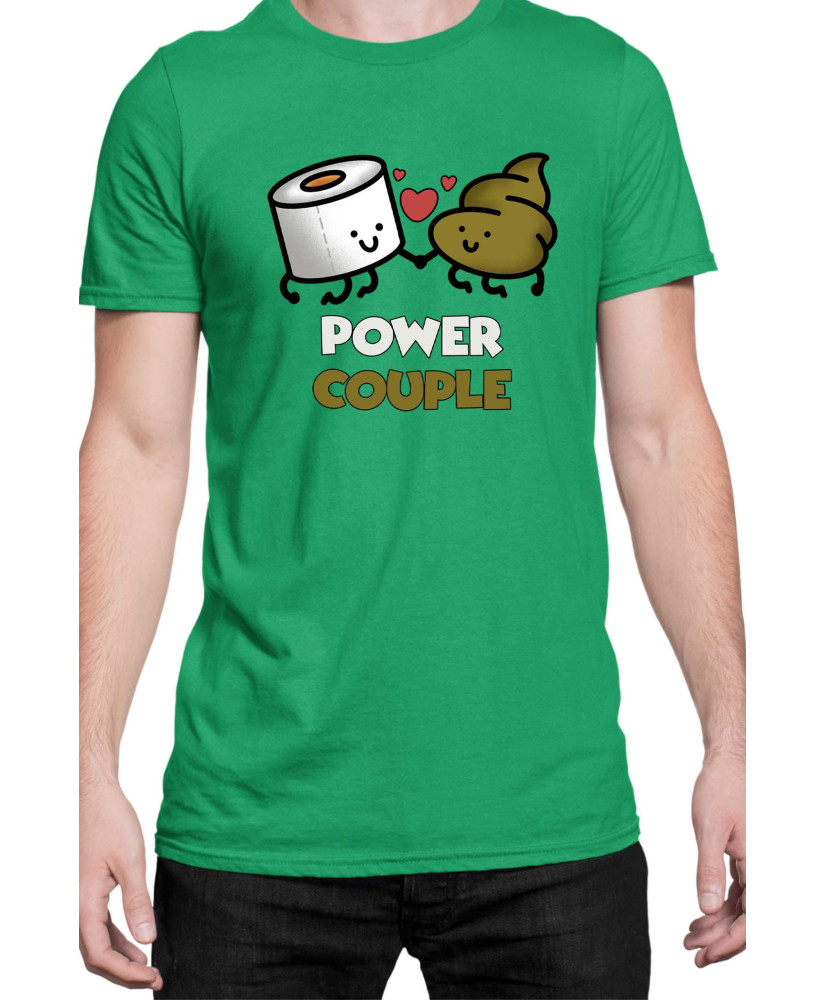 Мъжка Тениска Power Couple Valentine Day Love Power Couple Toilet Paper Boy